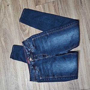 YMI Slim-Hers Denim Stretch Slim Straight Leg Blue Jeans Juniors 9